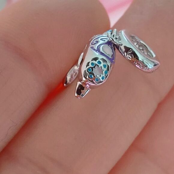 925 Silver Dolphin Nautical Charm - Picture 10 of 12